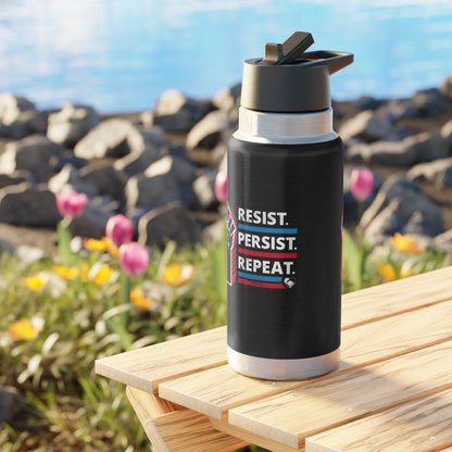 “Resist Persist Repeat” 32 oz. Tumbler/Water Bottle