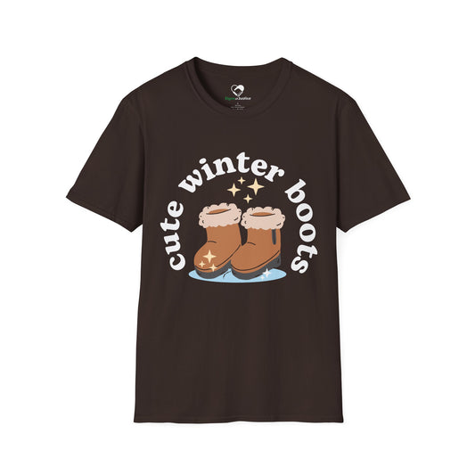 “Cute Winter Boots” Unisex T-Shirt