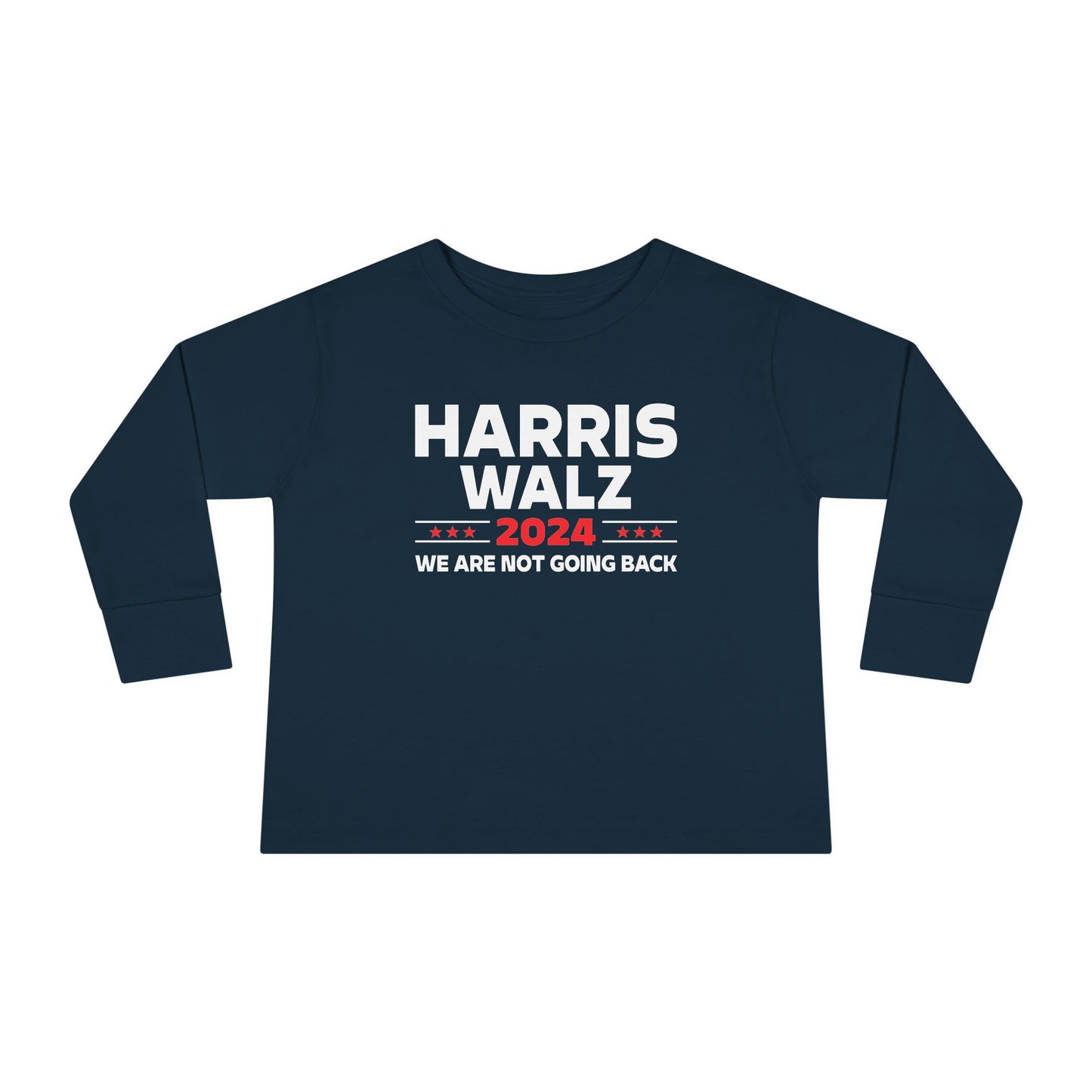 “Harris Walz 2024” Toddler Long Sleeve Tee