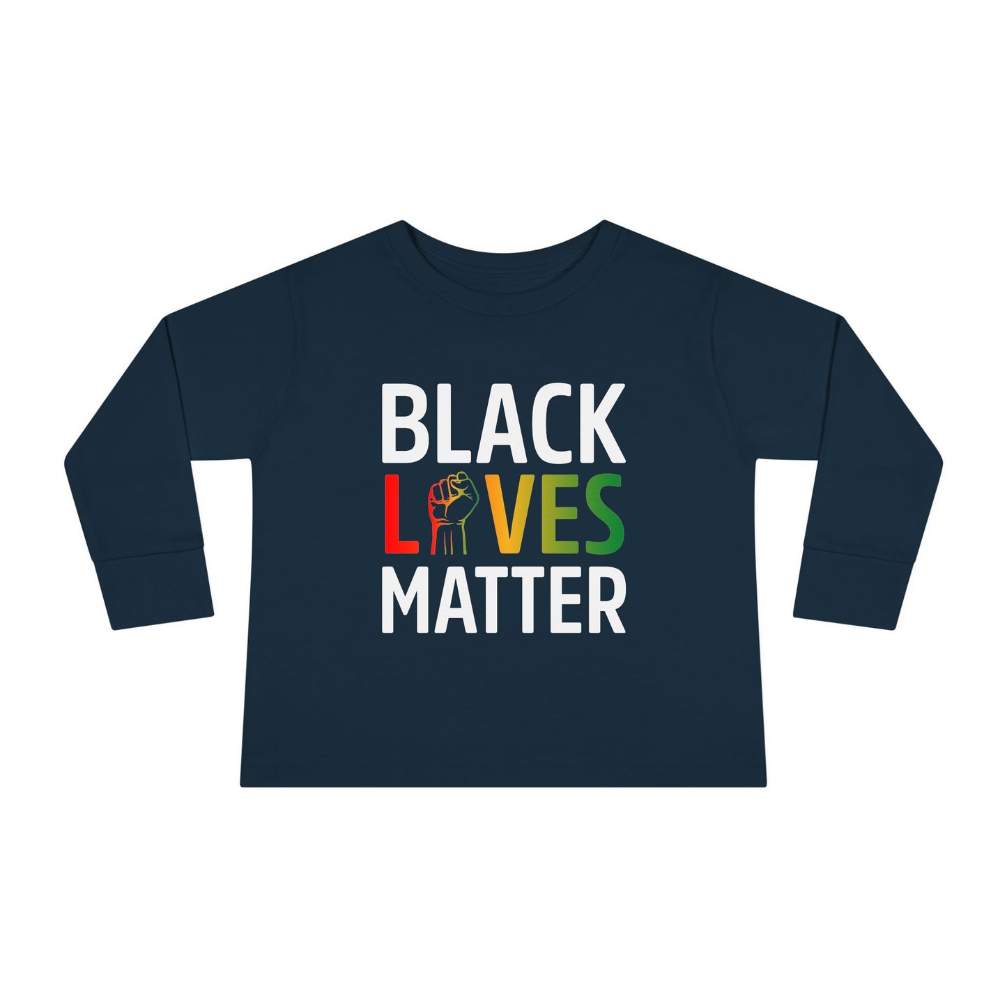 “Black Lives Matter (Pan-Africa)” Toddler Long Sleeve Tee