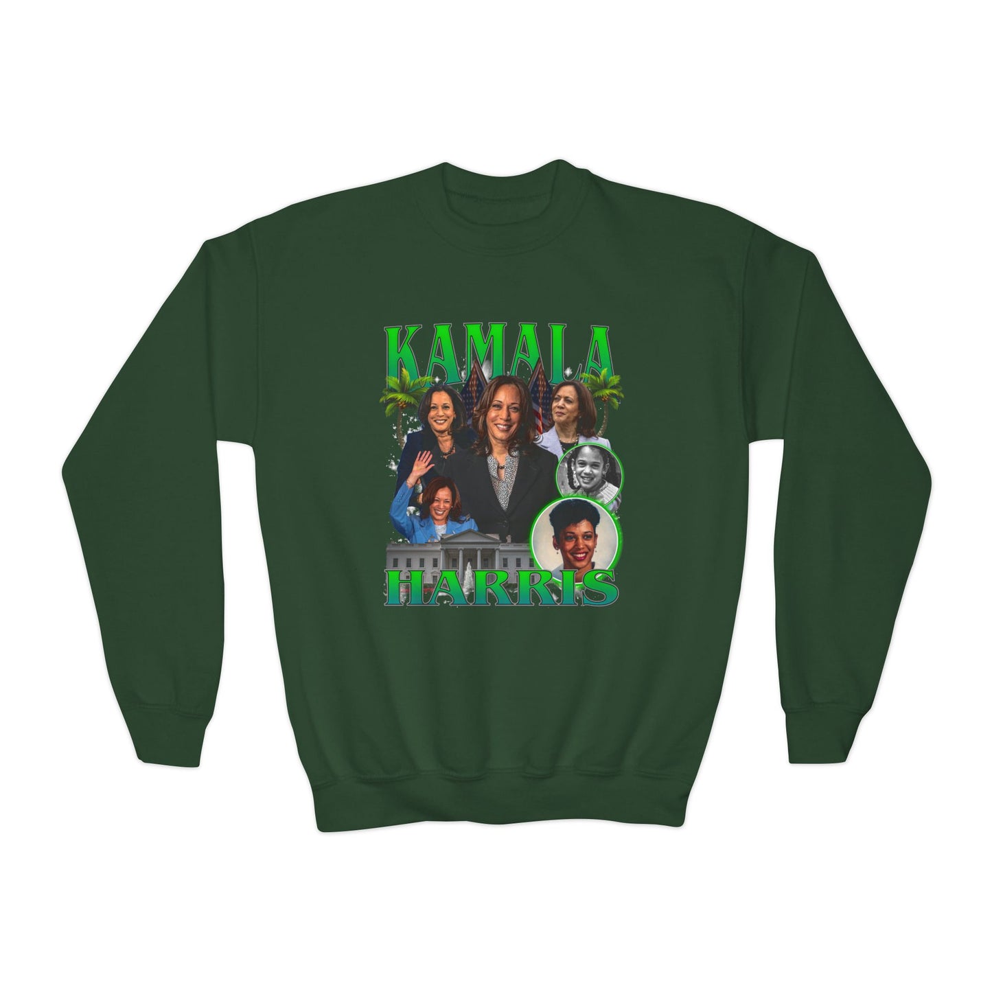 Kamala Harris / 1990s Bootleg Hip-Hop Style Youth Sweatshirt