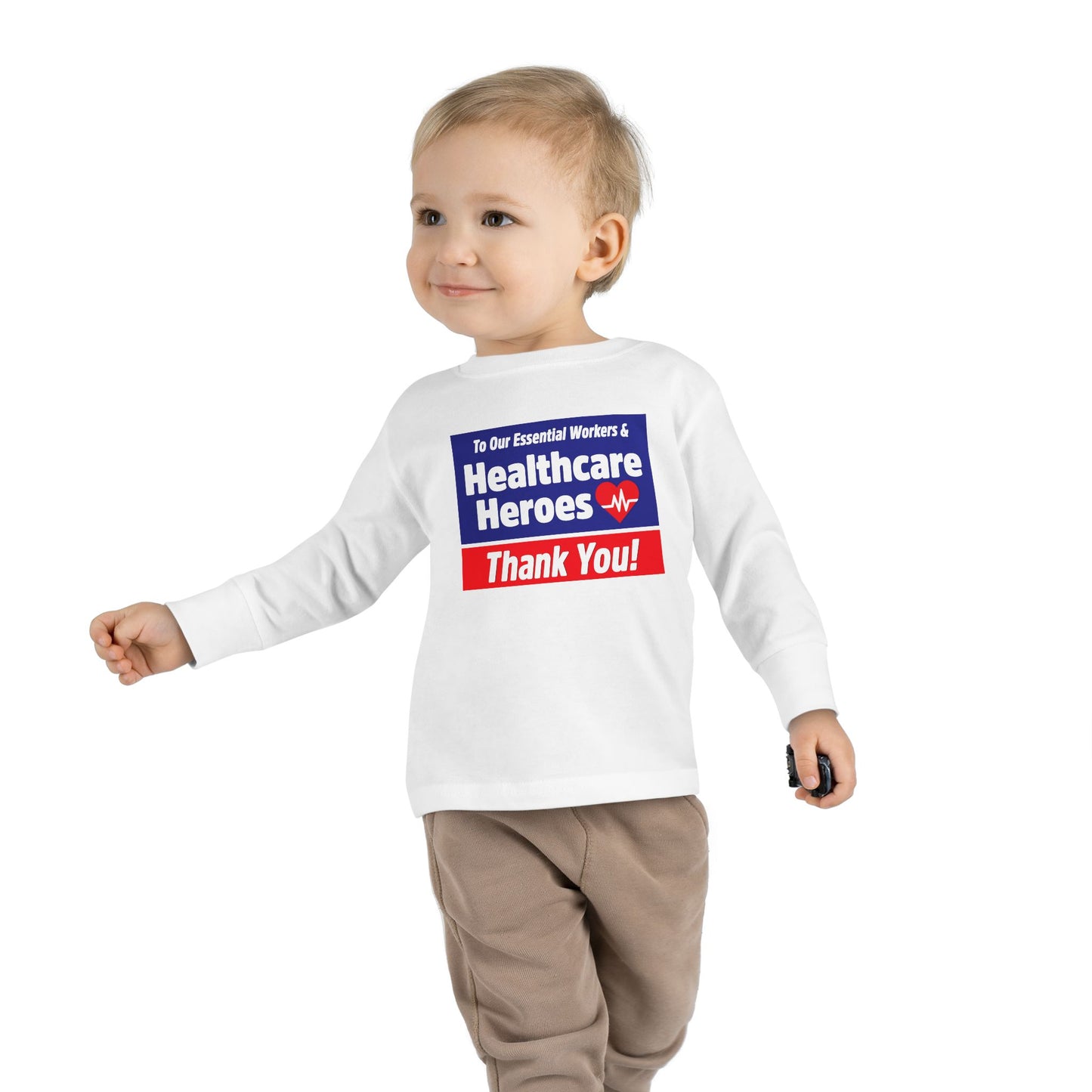 “Healthcare Heroes” Toddler Long Sleeve Tee