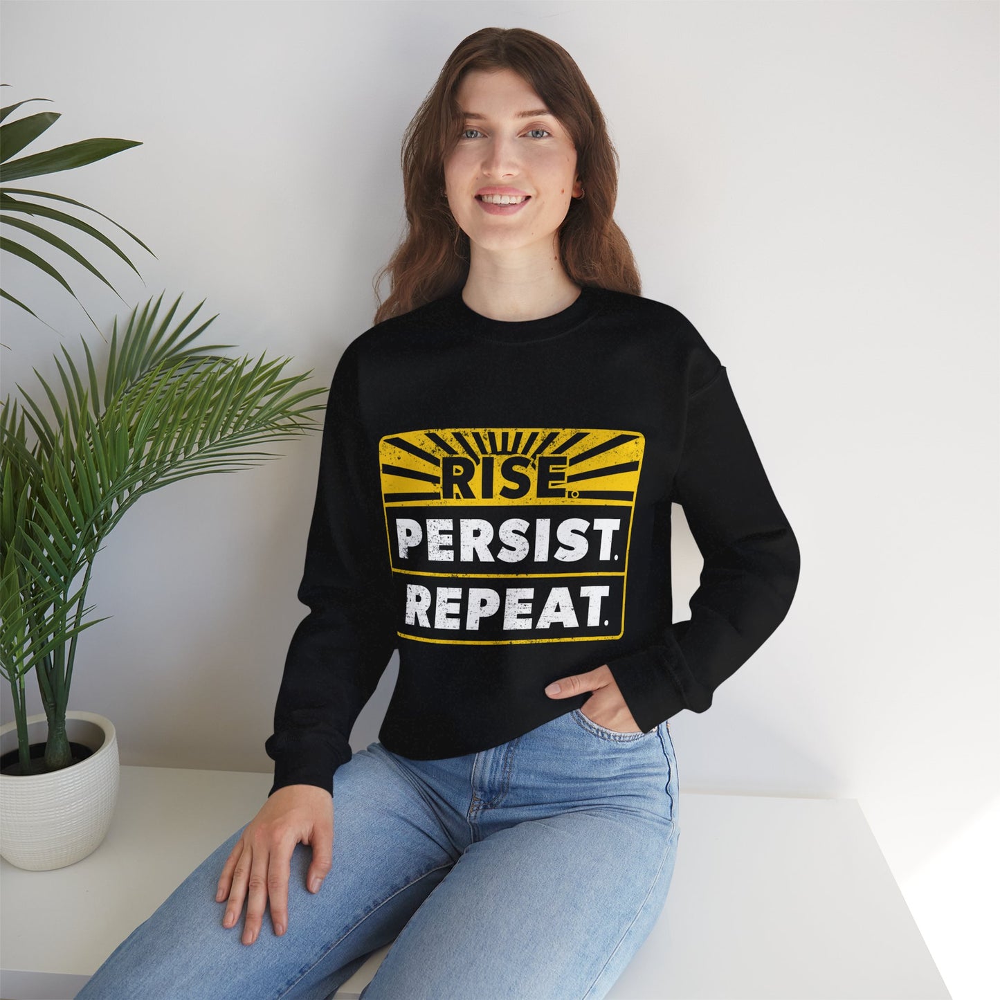 “Rise Persist Repeat” Unisex Sweatshirt