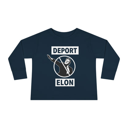 "Deport Elon Musk" Toddler Long Sleeve Tee