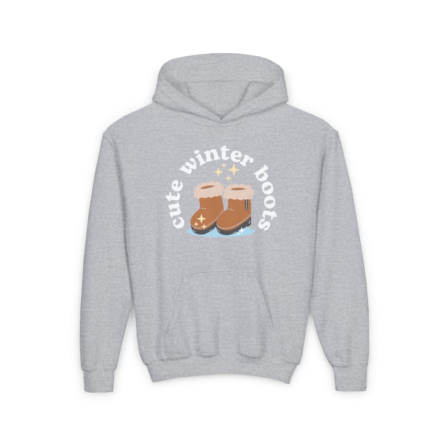 “Cute Winter Boots” Youth Hoodie