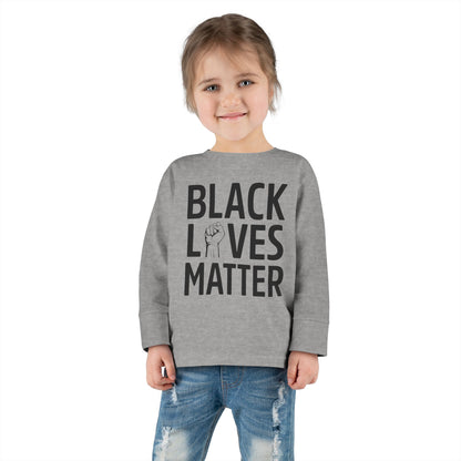 “Black Lives Matter – Unity Fist” Toddler Long Sleeve Tee