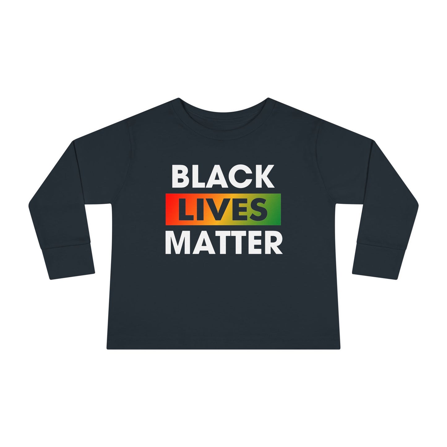 “Black Lives Matter (Pan-Africa)” Toddler Long Sleeve Tee