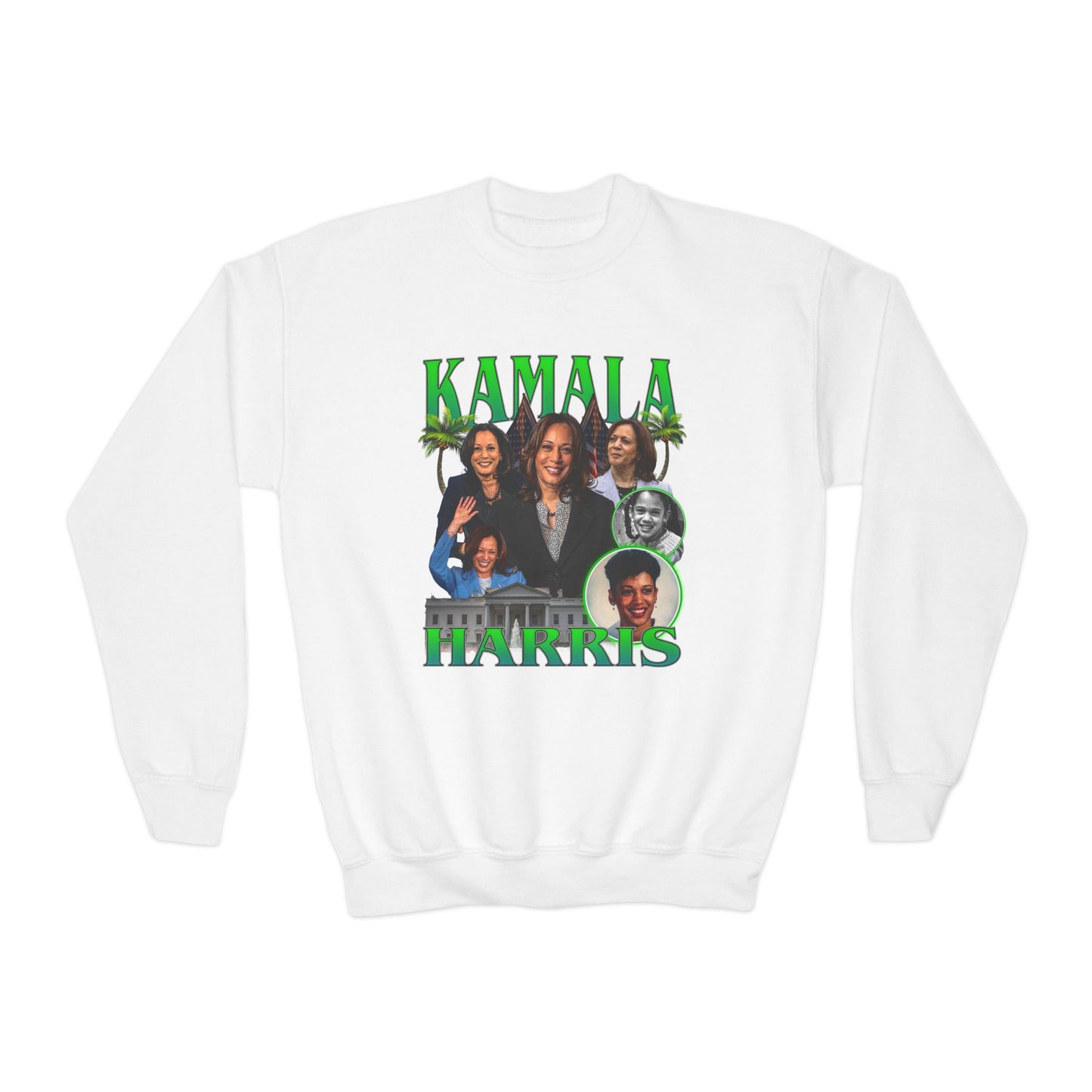 Kamala Harris / 1990s Bootleg Hip-Hop Style Youth Sweatshirt