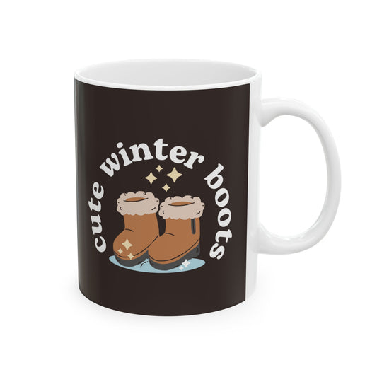 "Cute Winter Boots” 11 oz. Mug