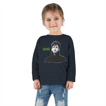 “Kamala IS brat” Toddler Long Sleeve Tee