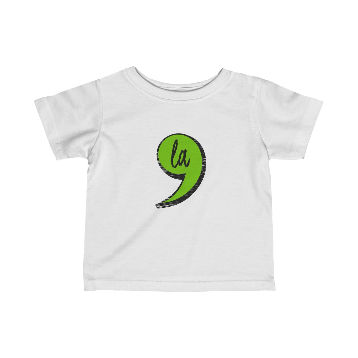 “Kamala Harris (Comma-la)” Infant Tee