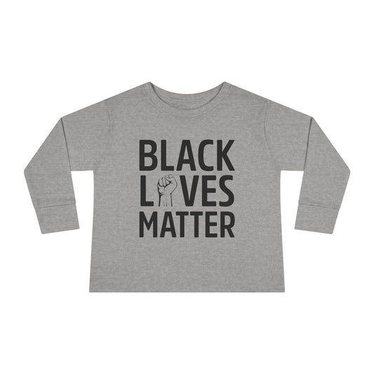 “Black Lives Matter – Unity Fist” Toddler Long Sleeve Tee