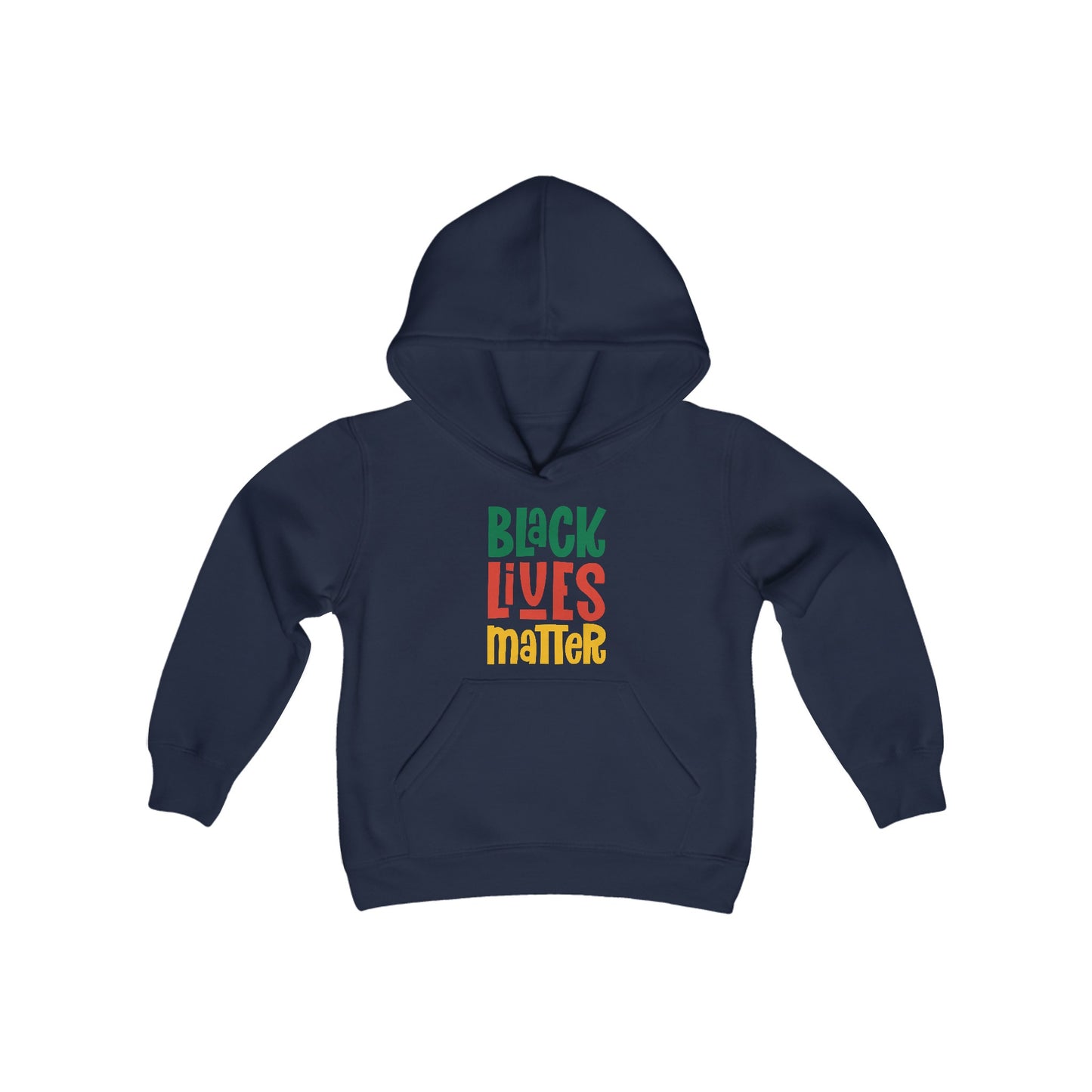 “Black Lives Matter – Solidarity (Pan-Africa 2)” Youth Hoodie