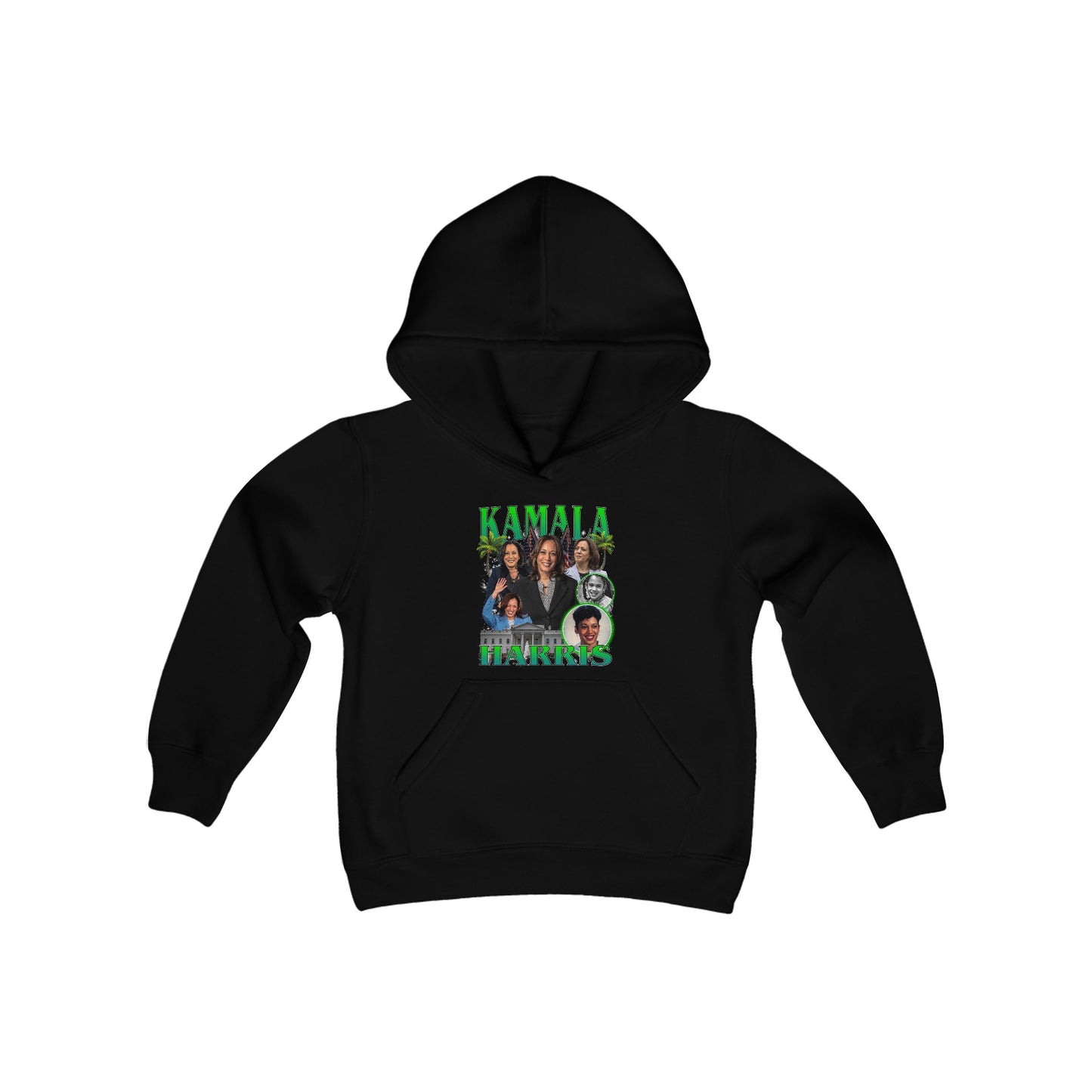 Kamala Harris / 1990s Bootleg Hip-Hop Style Youth Hoodie