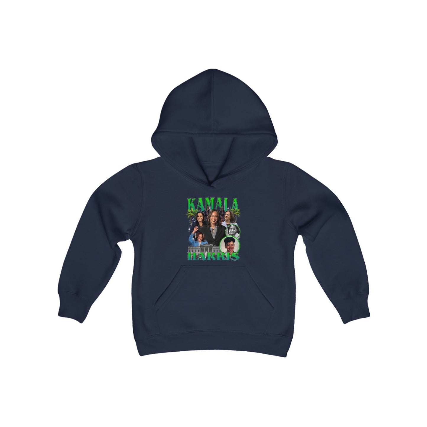 Kamala Harris / 1990s Bootleg Hip-Hop Style Youth Hoodie