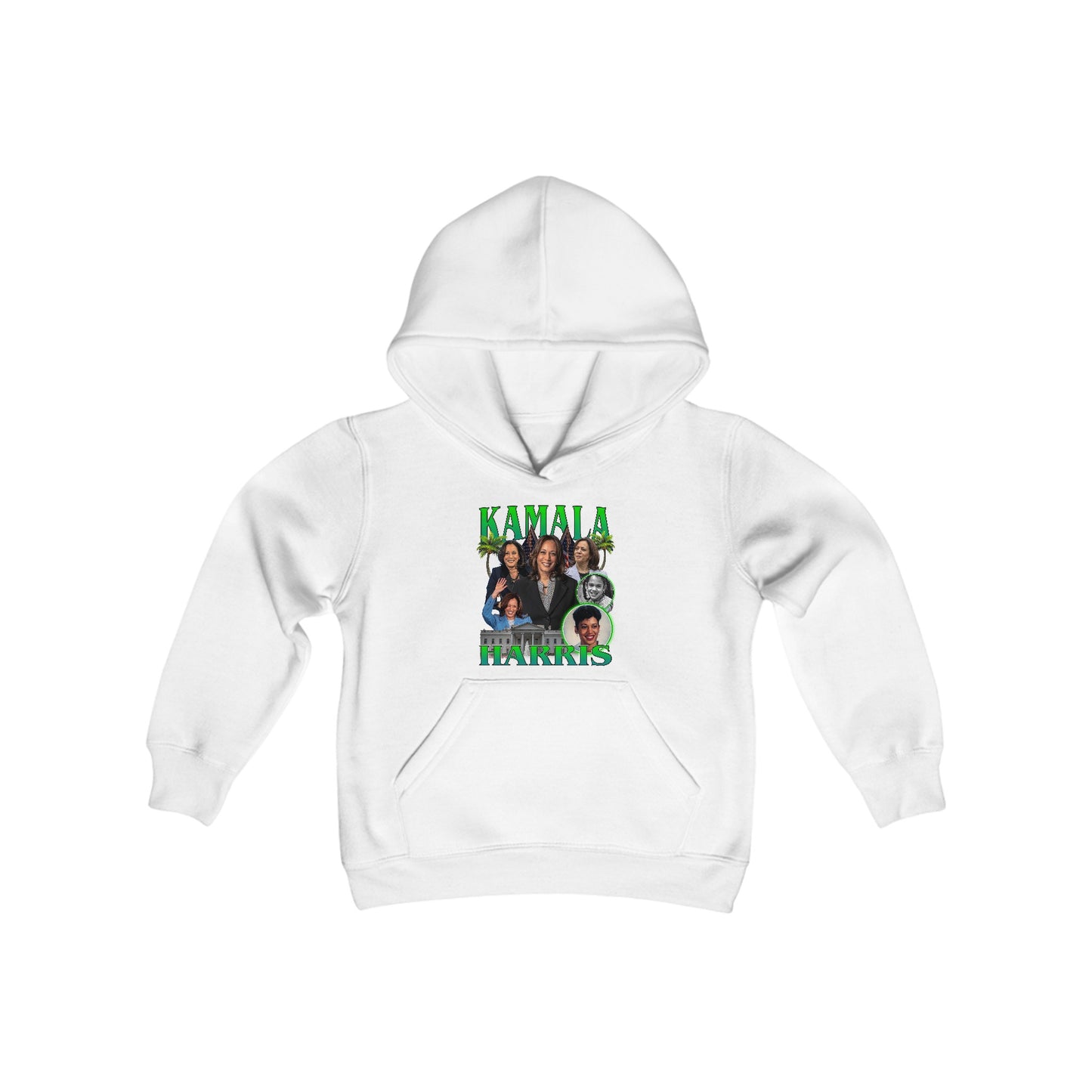 Kamala Harris / 1990s Bootleg Hip-Hop Style Youth Hoodie