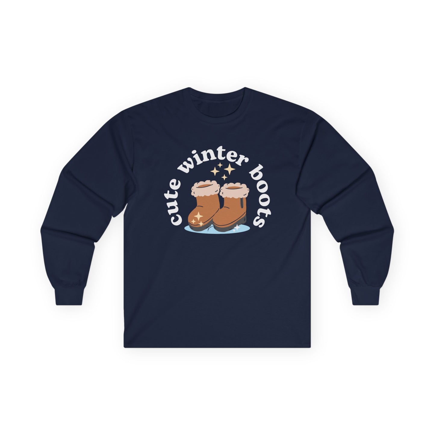 “Cute Winter Boots” Unisex Long Sleeve T-Shirt