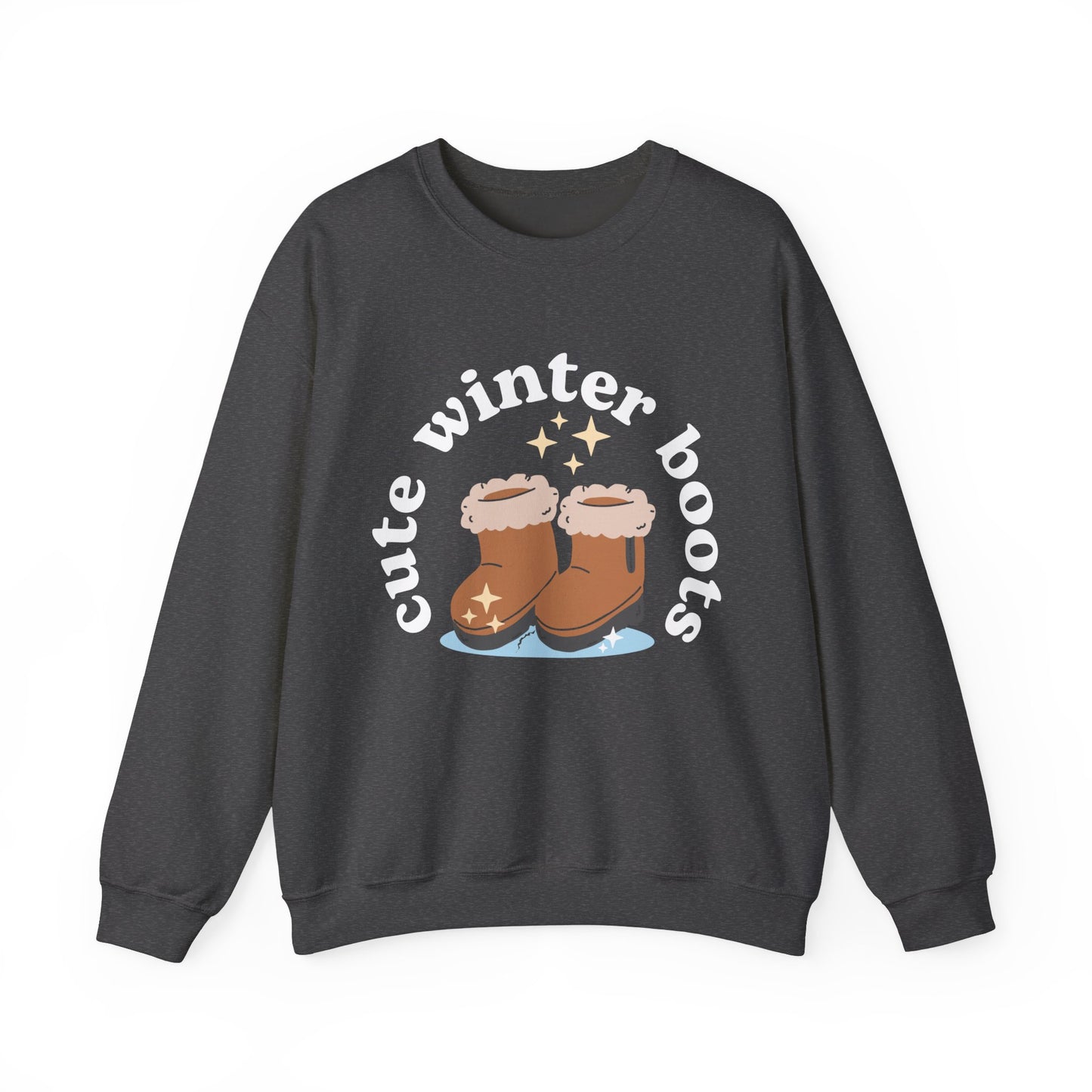 “Cute Winter Boots” Unisex Sweatshirt