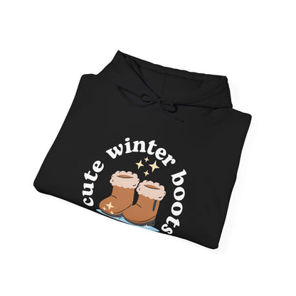 “Cute Winter Boots” Unisex Hoodie