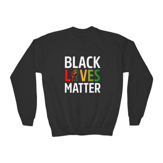 “Black Lives Matter – Unity Fist (Pan-Africa)” Youth Sweatshirt