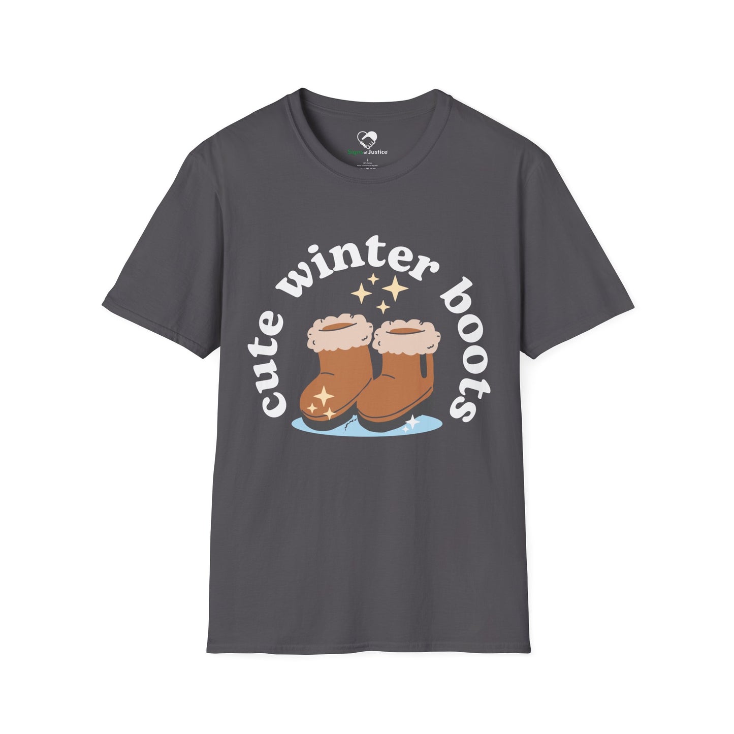 “Cute Winter Boots” Unisex T-Shirt