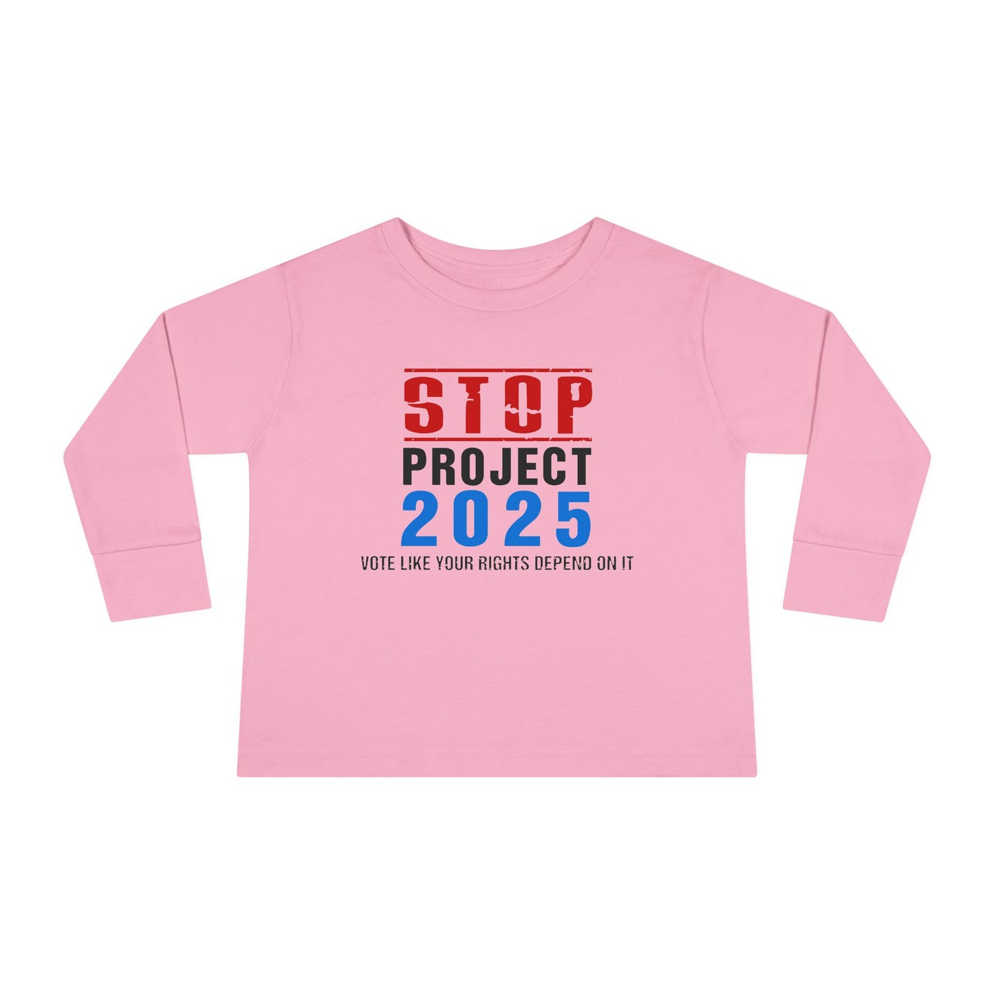 “STOP Project 2025”  Toddler Long Sleeve Tee