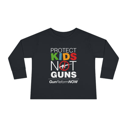 "Protect Kids Not Guns" Toddler Long Sleeve Tee