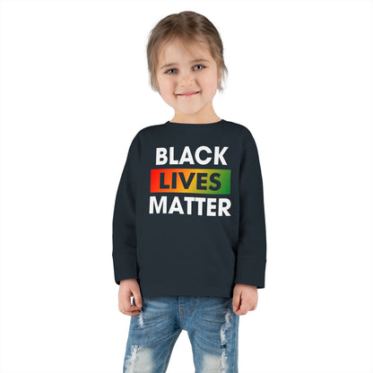 “Black Lives Matter (Pan-Africa)” Toddler Long Sleeve Tee