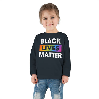 “Black Lives Matter (LGBTQ+)” Toddler Long Sleeve Tee