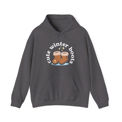 “Cute Winter Boots” Unisex Hoodie