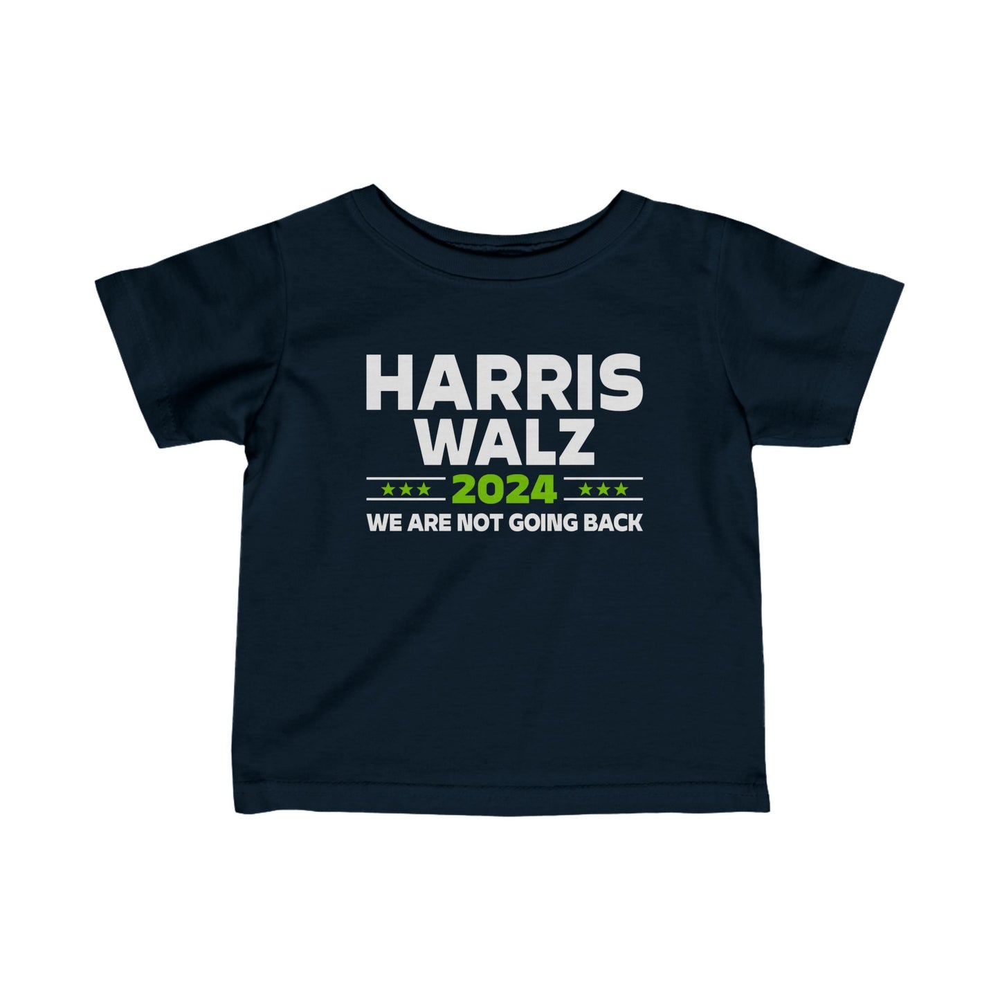 “Harris Walz 2024 (Brat Green)” Infant Tee