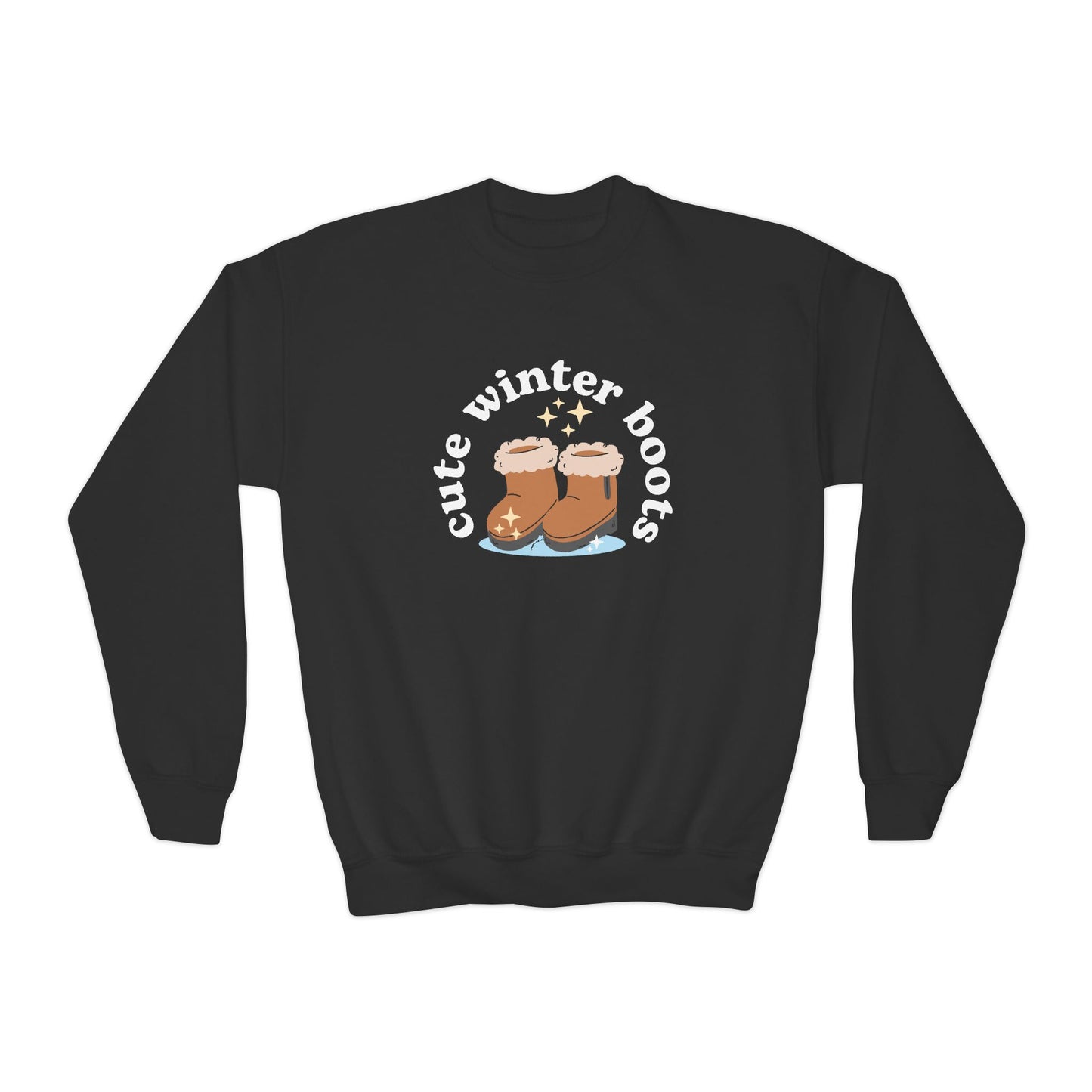 “Cute Winter Boots” Youth Sweatshirt