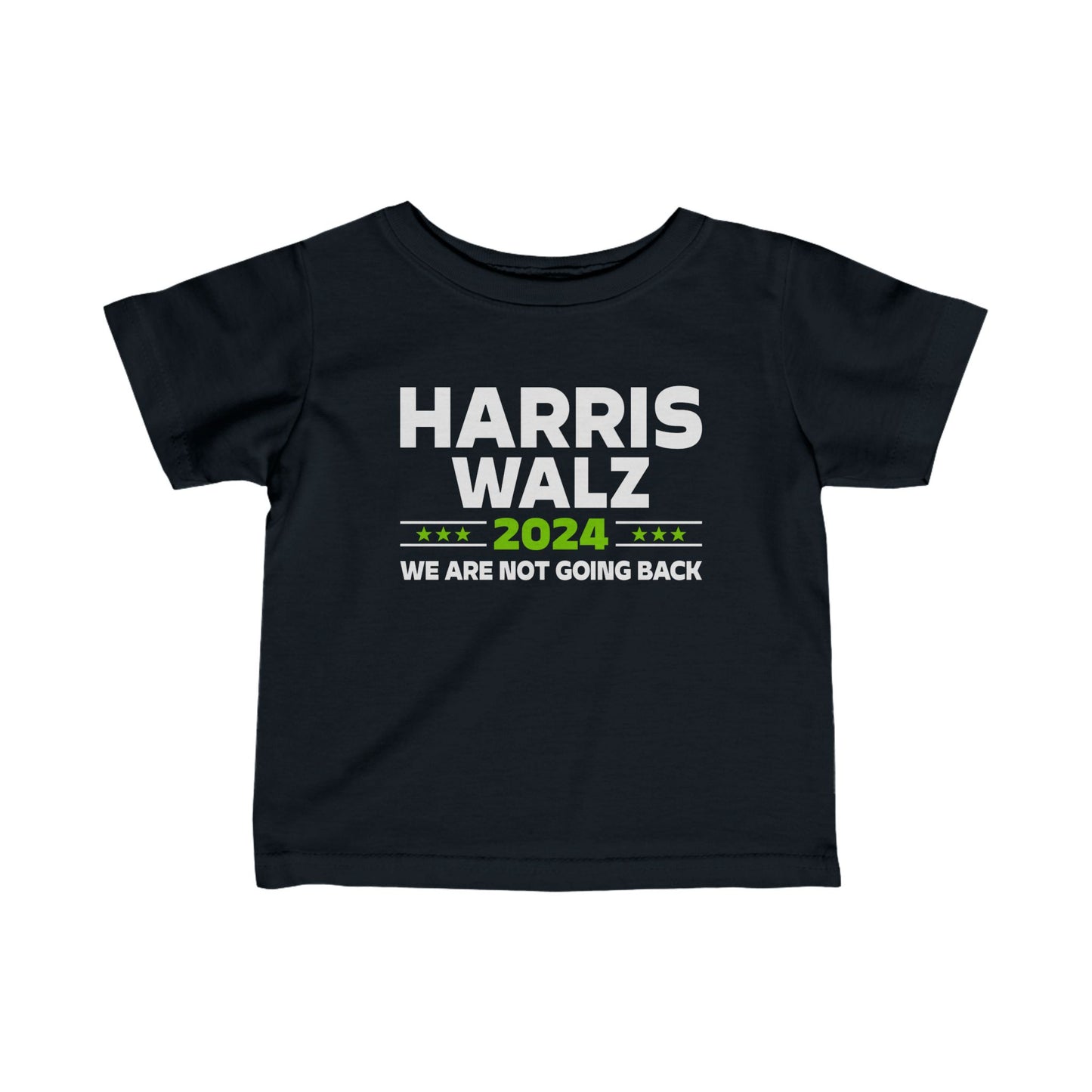 “Harris Walz 2024 (Brat Green)” Infant Tee