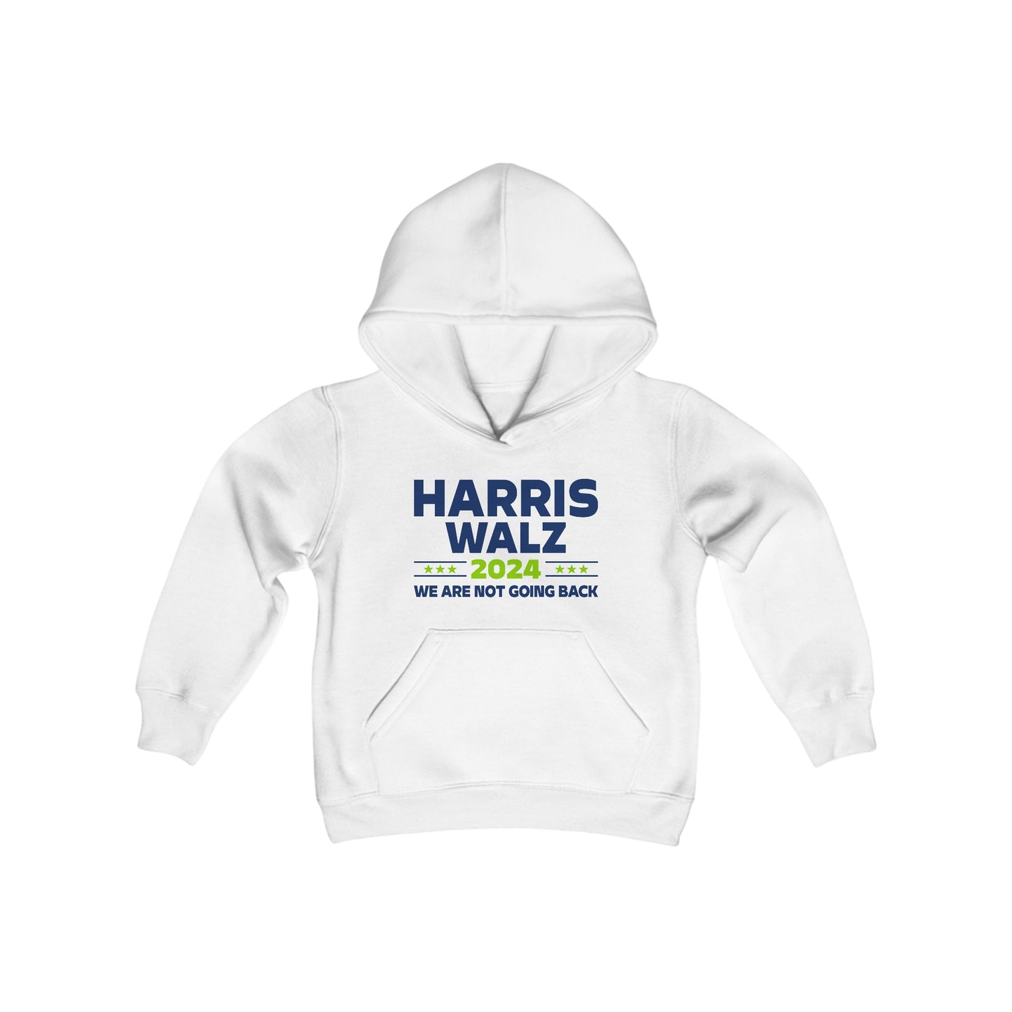 “Harris Walz 2024 (Brat Green)” Youth Hoodie