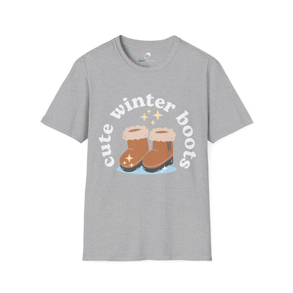 “Cute Winter Boots” Unisex T-Shirt