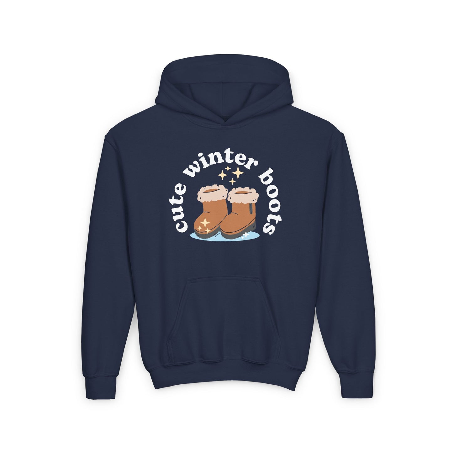 “Cute Winter Boots” Youth Hoodie