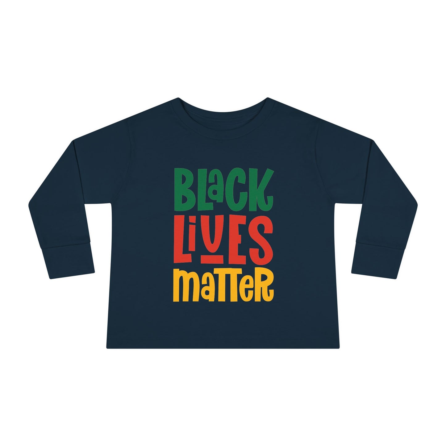 “Black Lives Matter – Solidarity (Pan-Africa 2)” Toddler Long Sleeve Tee