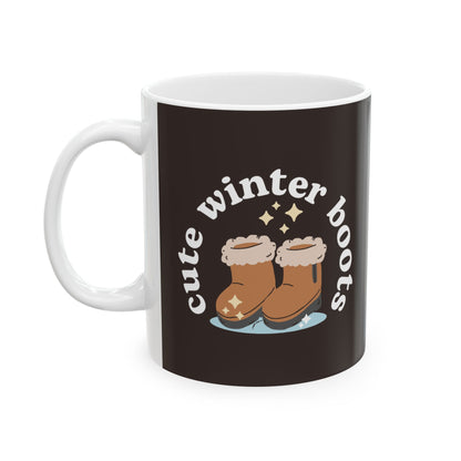 "Cute Winter Boots” 11 oz. Mug