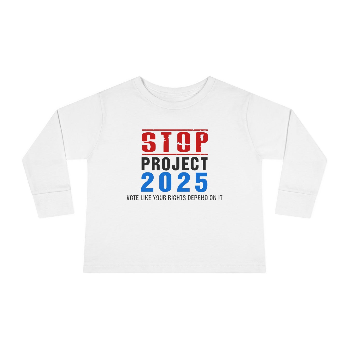 “STOP Project 2025”  Toddler Long Sleeve Tee