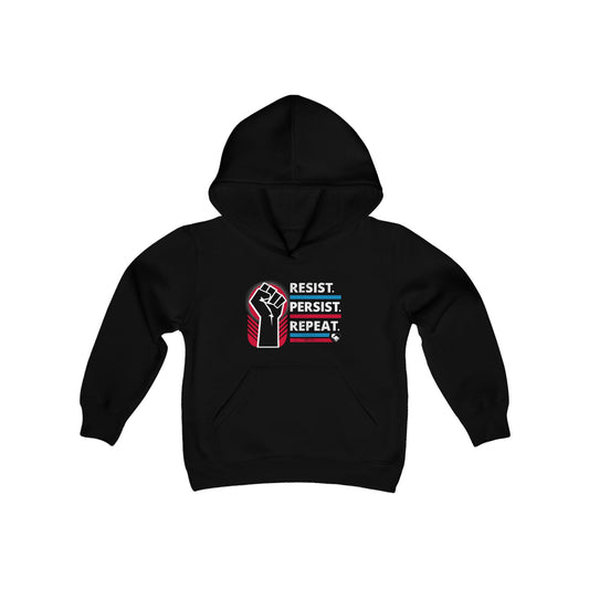 “Resist Persist Repeat” Youth Hoodie