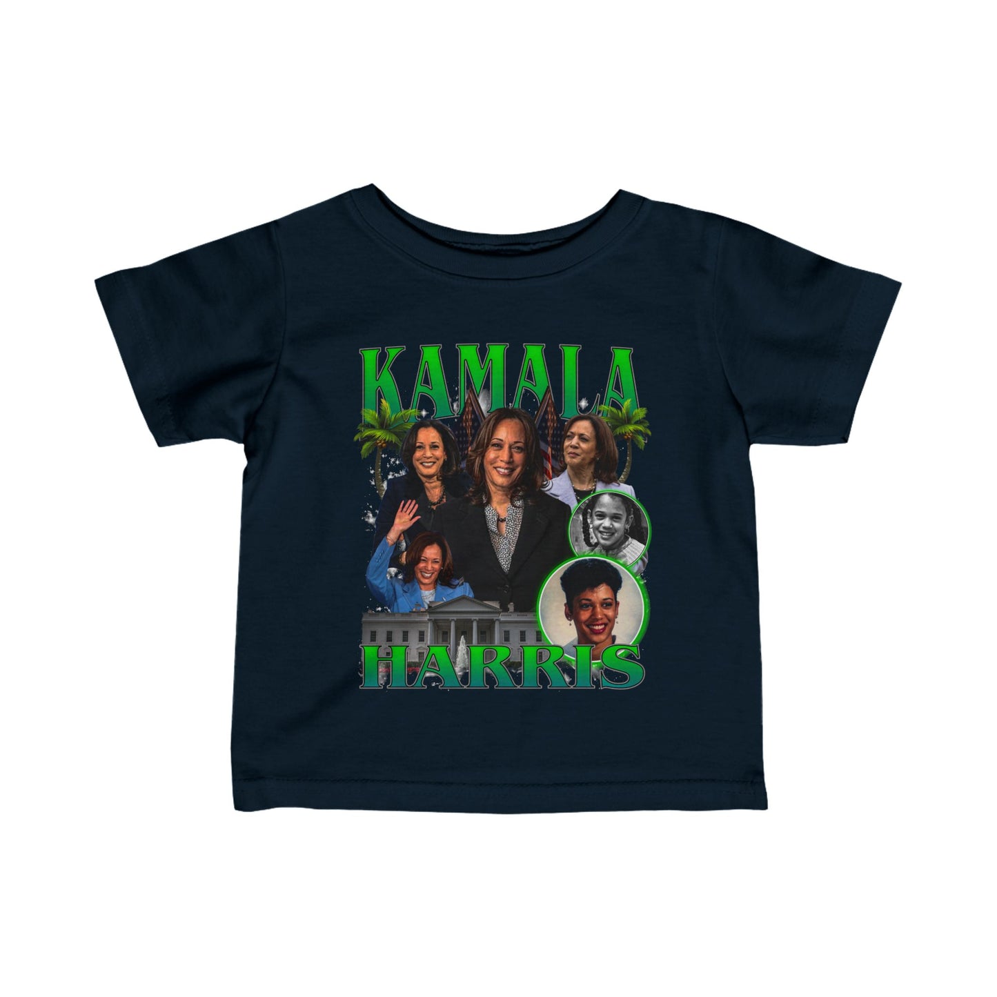 Kamala Harris / 1990s Bootleg Hip-Hop Style Infant Tee