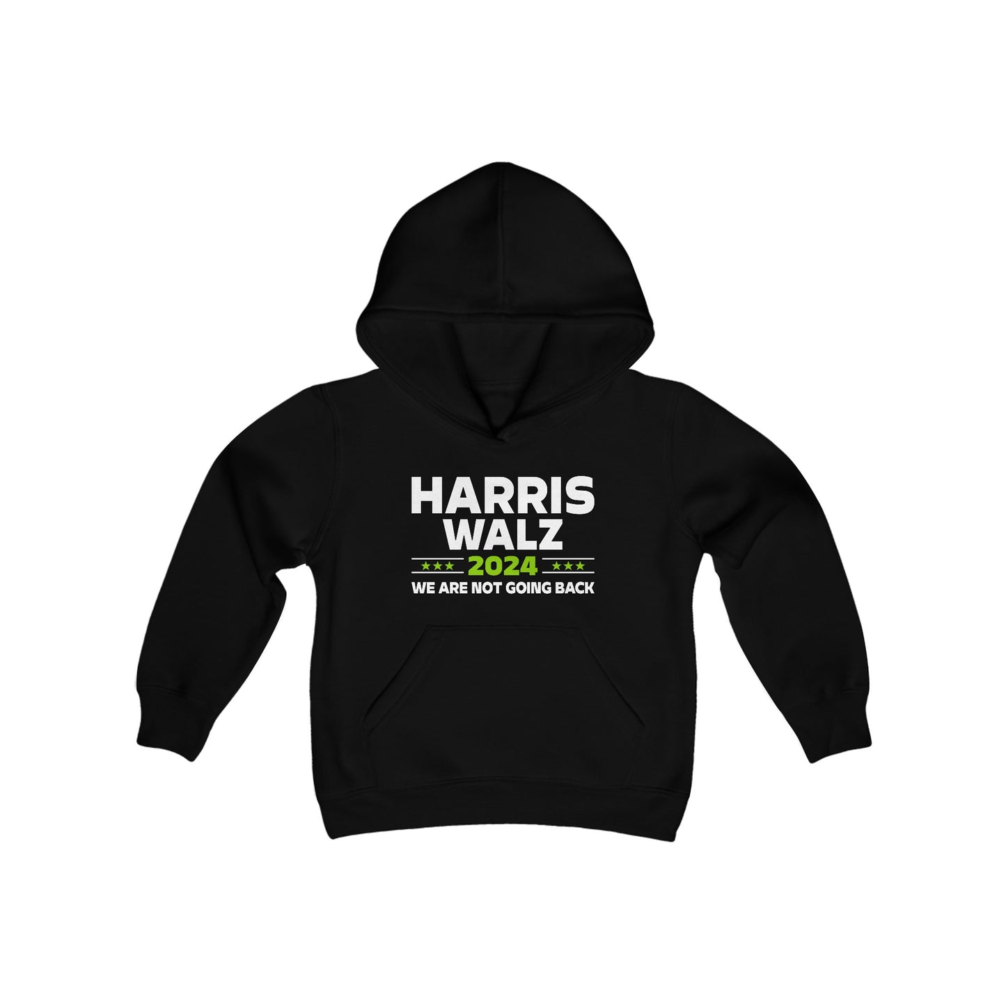 “Harris Walz 2024 (Brat Green)” Youth Hoodie