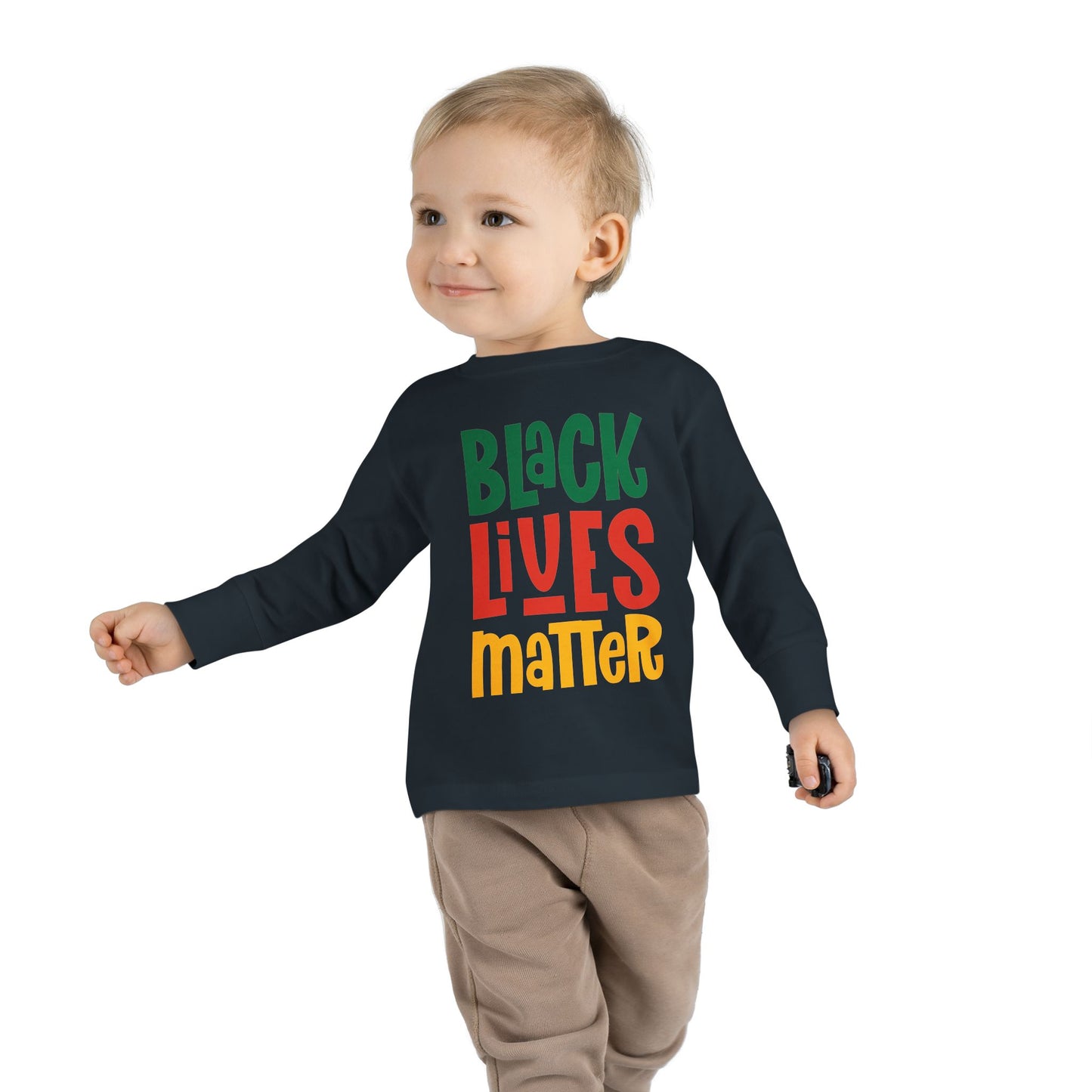 “Black Lives Matter – Solidarity (Pan-Africa 2)” Toddler Long Sleeve Tee