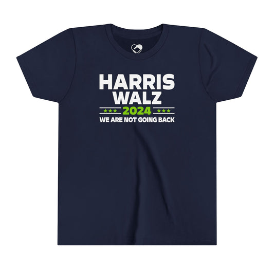 “Harris Walz 2024 (Brat Green)” Youth T-Shirt