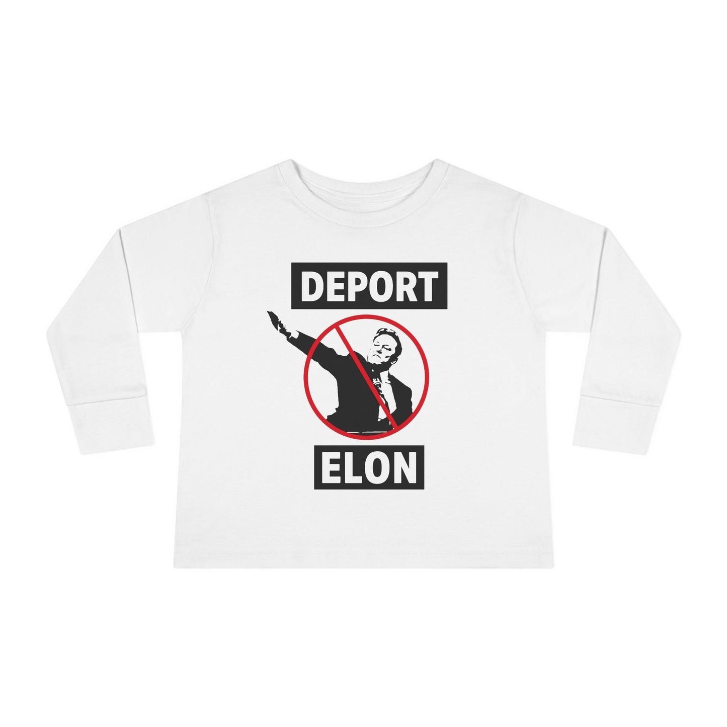 "Deport Elon Musk" Toddler Long Sleeve Tee