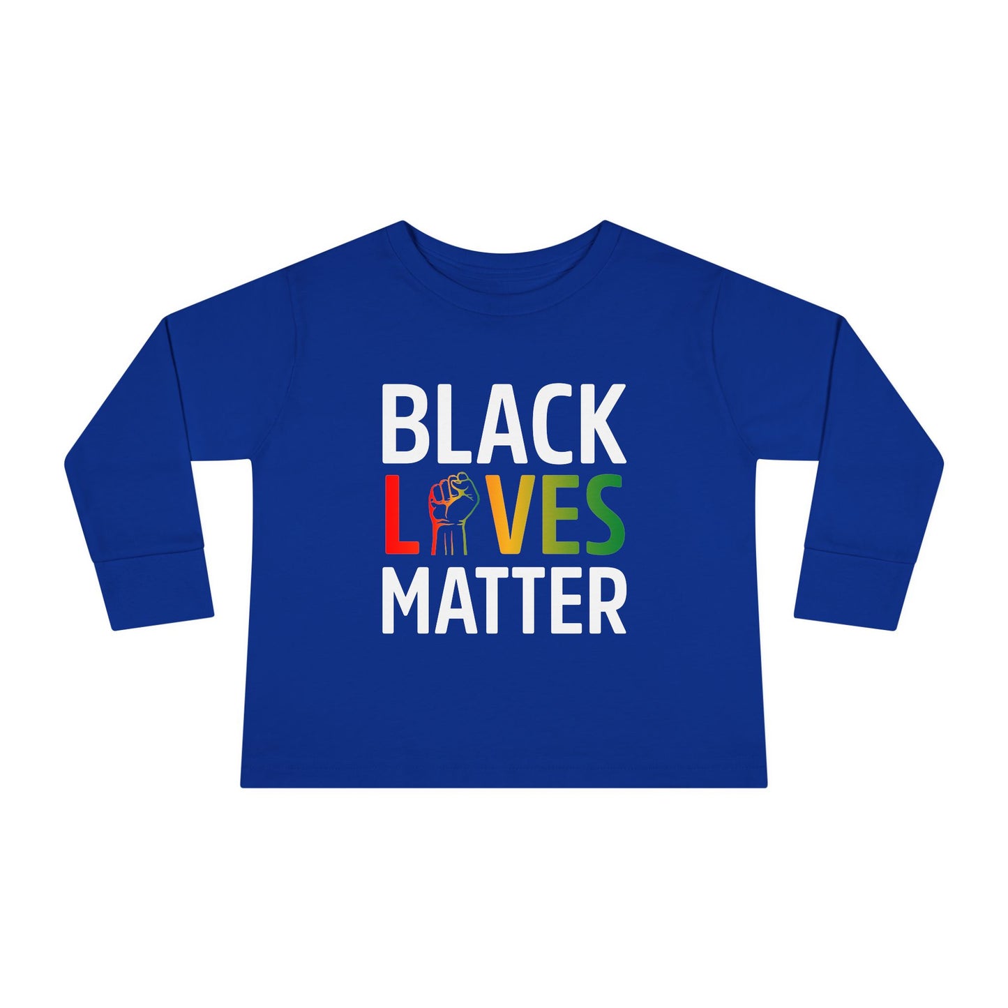 “Black Lives Matter – Unity Fist (Pan-Africa)” Toddler Long Sleeve Tee