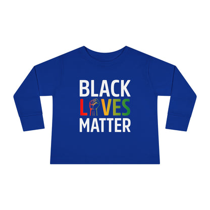 “Black Lives Matter – Unity Fist (Pan-Africa)” Toddler Long Sleeve Tee