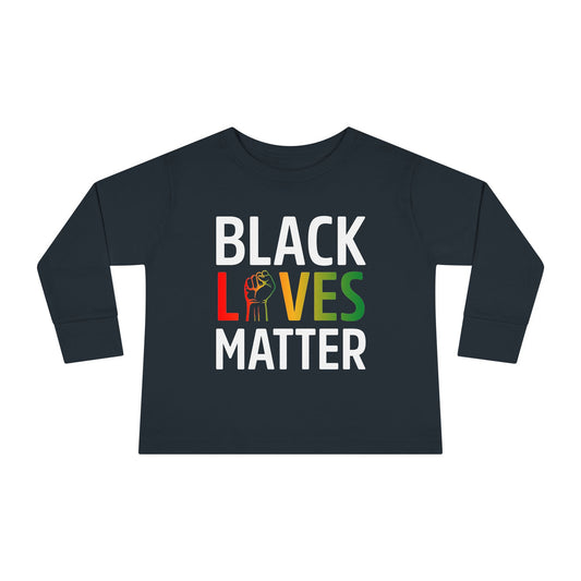 “Black Lives Matter – Unity Fist (Pan-Africa)” Toddler Long Sleeve Tee