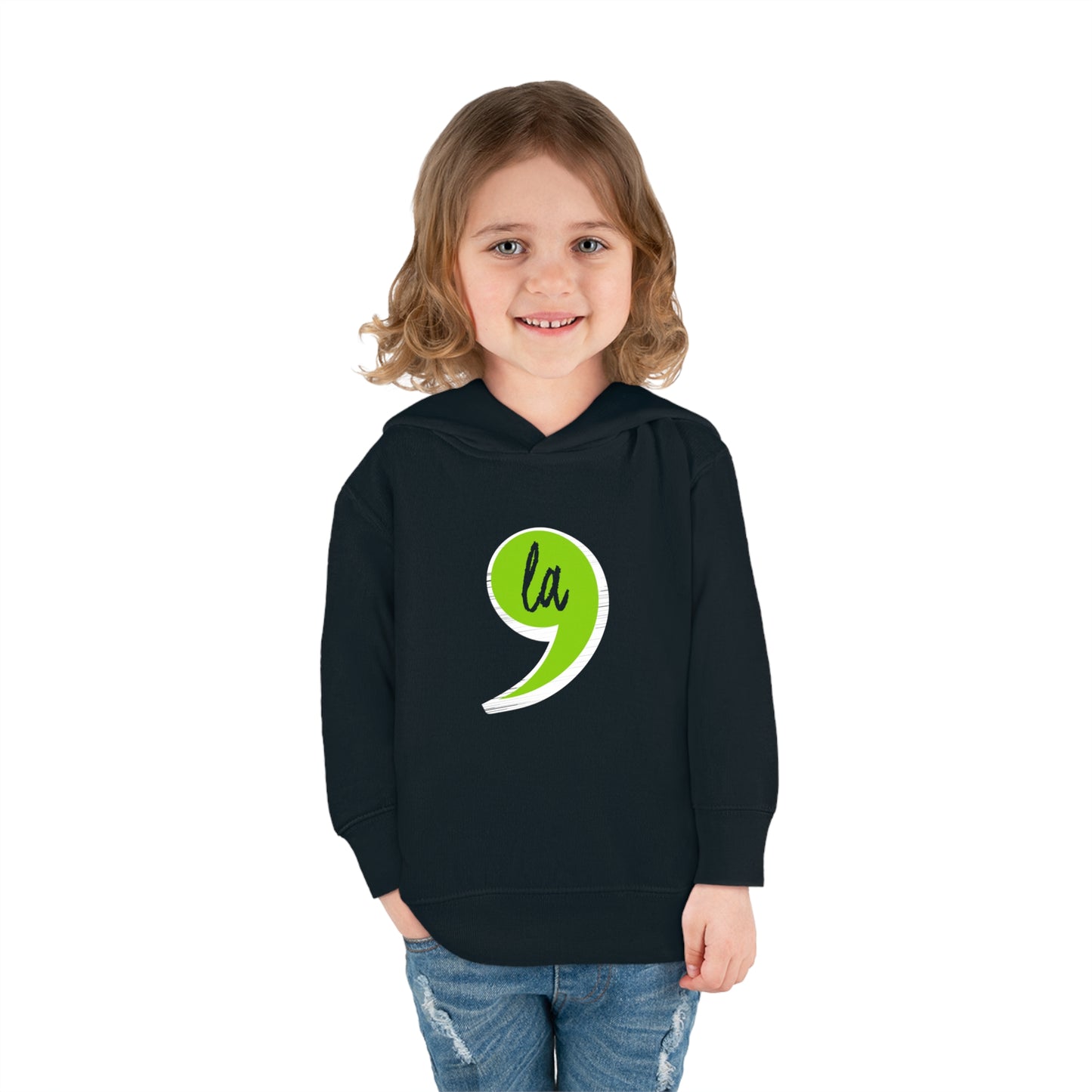 “Kamala Harris (Comma-la)” Toddler Hoodie