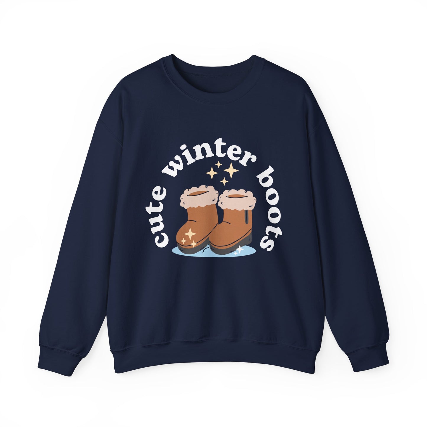 “Cute Winter Boots” Unisex Sweatshirt